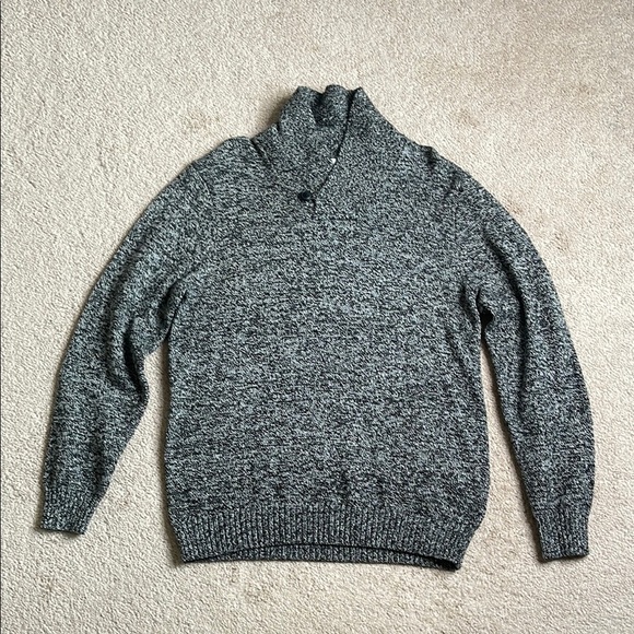 Old Navy Gray Turtleneck Sweater Warm Chunky Knit - Picture 1 of 3